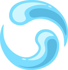 Water drops icon. Vector illustration