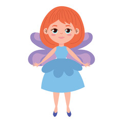 cute redhead fairy flying