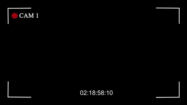 Display of the main monitor CAM 1 of the video surveillance system on a black background.