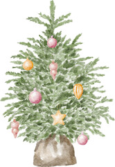 Christmas tree illustration