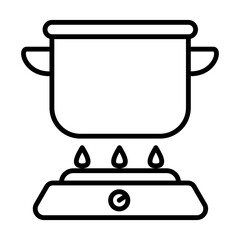 Cooking Icon Logo Design Vector Template Illustration Sign And Symbol Pixels Perfect