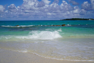 beach with sky and clouds