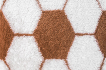 Pattern brown white hexagon design fabric abstract geometric shape modern hexagonal background...