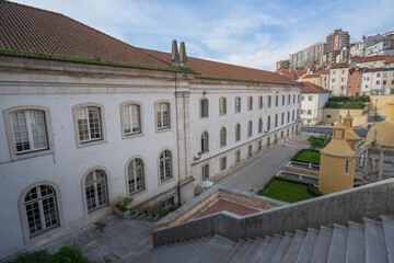 Santa Cruz Monastery side view - Coimbra, Portugal