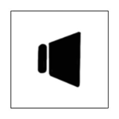 Lautsprecher Musik Ton Lautstärke - Volume - schwarz -  Icon Grafik Button Zeichen Symbol