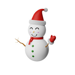 3d Christmas Snowman