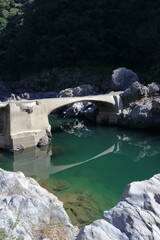 高知県最古の沈下橋　久喜沈下橋　（仁淀川町）