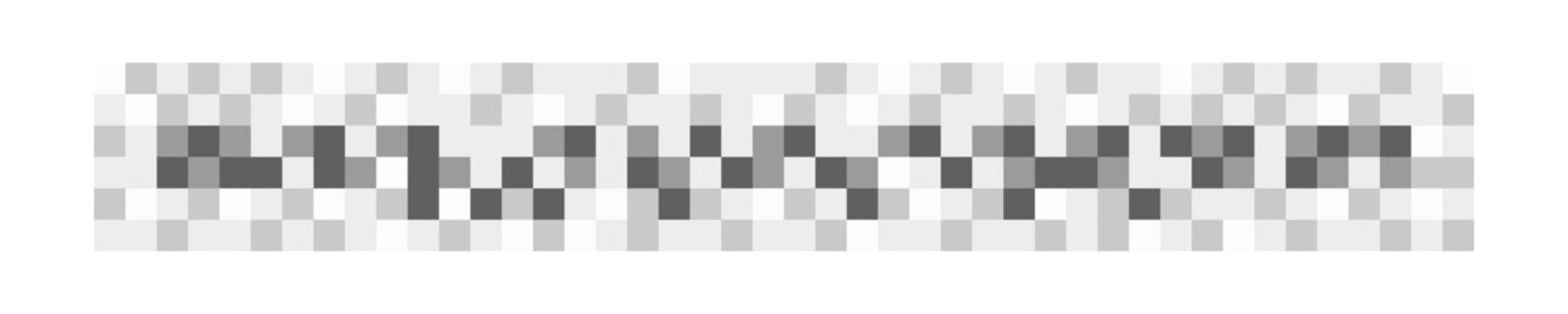 Censorship blur effect checkered texture. Monochrome gray pixel mosaic pattern to hide text, image or another unwanted or privacy content