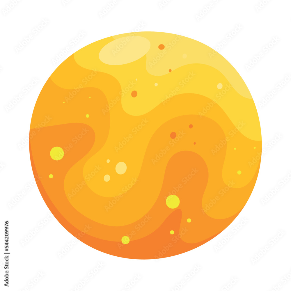 Canvas Prints yellow planet space outer