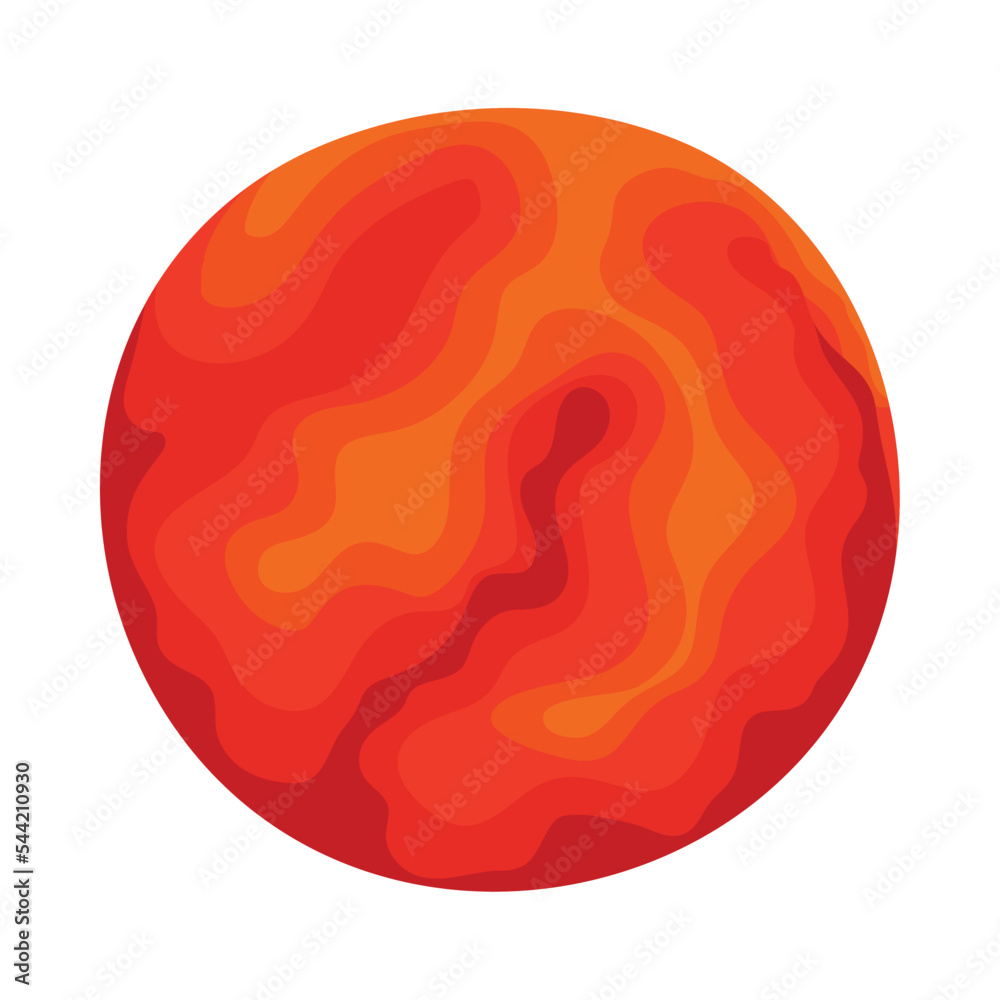 Canvas Prints red planet space outer