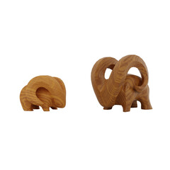 Abstract Pair of Goats