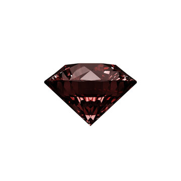red diamond isolated