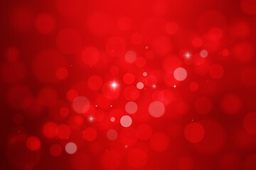 red bokeh abstract Christmas background with sparkle texture for Christmas greeting card.