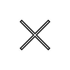 Close icon vector illustration. Delete sign and symbol. cross sign