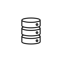 Database icon vector illustration. database sign and symbol