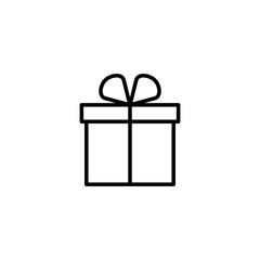 Gift icon vector illustration. gift sign and symbol. birthday gift