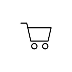 Shopping icon vector illustration. Shopping cart sign and symbol. Trolley icon