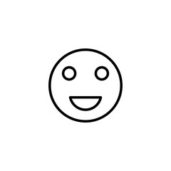 smile icon vector illustration. smile emoticon icon. feedback sign and symbol