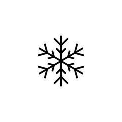 Snow icon vector illustration. snowflake sign and symbol