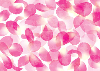 鮮やかなピンクの花びらをしきつめたエレガント背景