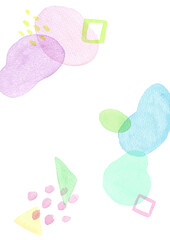 手描き水彩のおしゃれな背景素材