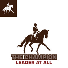 horse walking logo, silhouette of smart ridding horse vvvector illustrations
