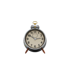 old alarm clock isolated