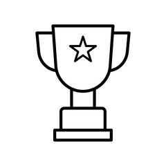 Trophy icon vector design templates