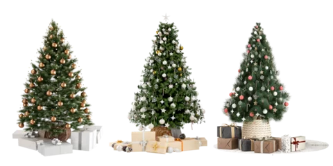 Wandaufkleber christmas tree and gifts © Buffstock