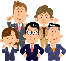 若い男女のビジネスチーム
