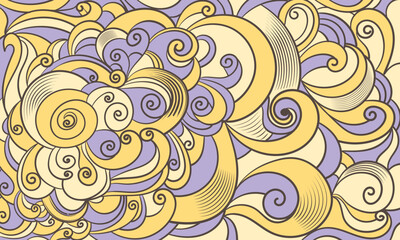 ornament floral decoration style drawing vector illustration