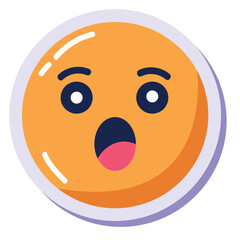 terrified emoji orange comic
