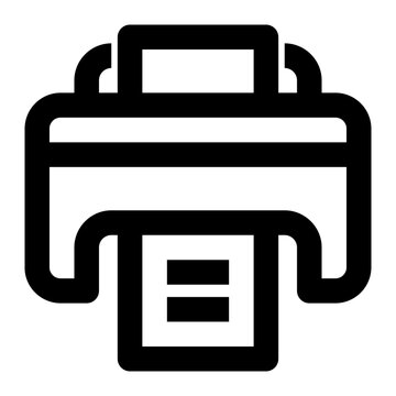 recommend clip art: Icon Printer With Style Outline