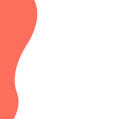 Pink Wave Element for Graphic Design Left Border