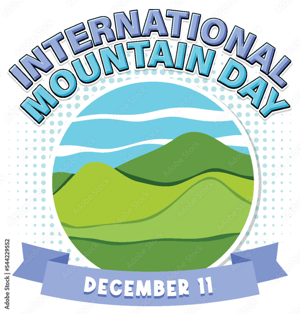 Poster International Mountain Day Banner Design