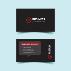 Corporate professional business card design template
