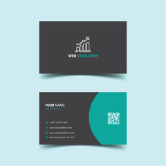 Corporate professional business card design template