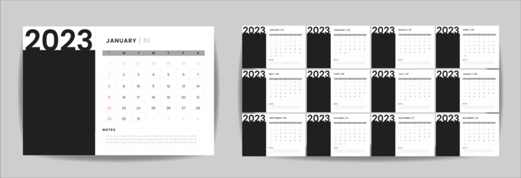 2023 Calendar Template Indesign Images – Browse 139 Stock Photos, Vectors,  and Video | Adobe Stock