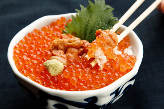 イクラ＆ウニ丼