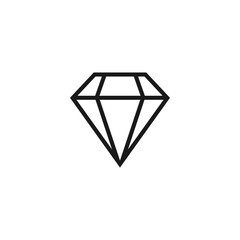 simple diamond icon on white background