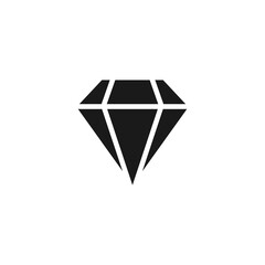 simple diamond icon on white background