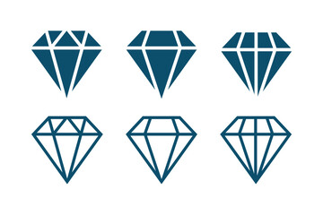 simple diamond icon on white background