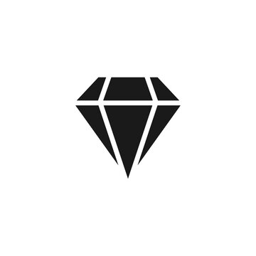 simple diamond icon on white background