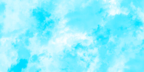 Blue sky with white clouds background. Romantic sky. Abstract nature background of romantic summer blue sky with fluffy clouds. Beautiful puffy clouds in bright blue sky in day sunlight.><