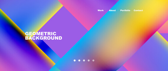 Minimal geometric abstract background. Circle and line design. Trendy techno business template for wallpaper, banner, background or landing