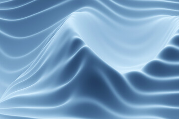 Obraz premium 3D illustration of the blue carbon fabric design element. Close up of the cloth material flying