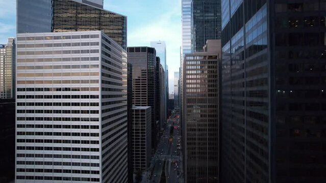 Chicago Downtown Willis tower sunny day