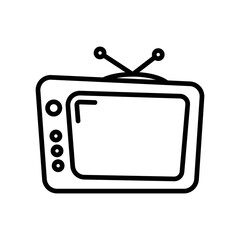 television icon design vector template