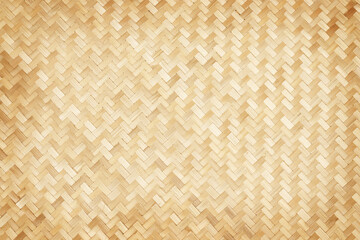 Woven bamboo wall Thai style pattern nature texture background. Basketry bamboo mat seamless...