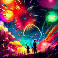 happy new year celebration